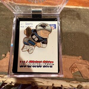 Lil' Sports Brat Football Pin North Carolina Panthers